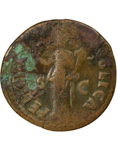 Rome Empire Vespasien Felicitas 1 dupondius Laiton 73 R Rome