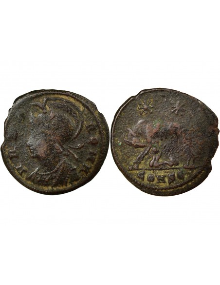 Rome Empire Commémoration de Rome 1 nummus Cuivre 330-333 Constantinople