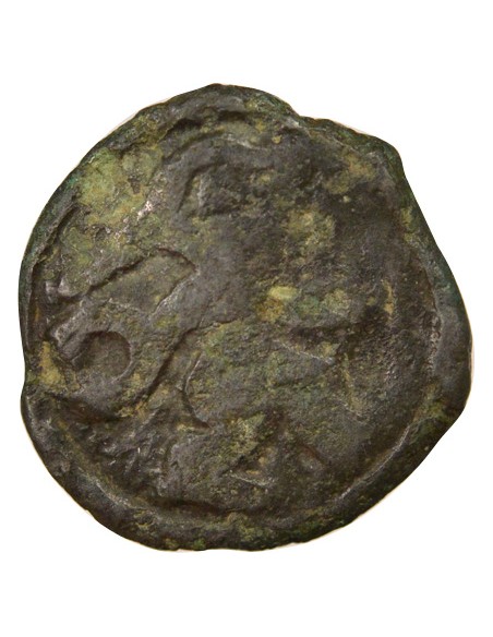 Gaule Au Guerrier Courant 1 potin Potin 90-50 Av JC