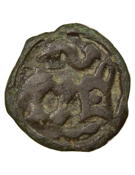 Gaule Au Guerrier Courant 1 potin Potin 90-50 Av JC