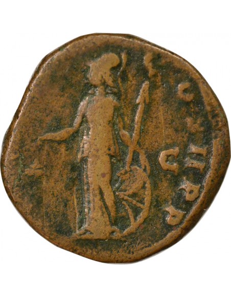 Rome Empire Commode Minverve 1 sesterce Laiton 179 R Rome
