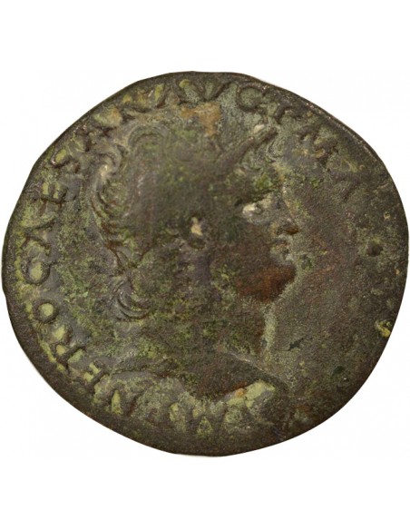 Rome Empire Néron Victoire 1 as Cuivre 66 D Lyon