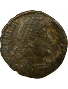 Rome Empire Valentinien II Victoire 1 nummus Cuivre 365 Aquilée 2