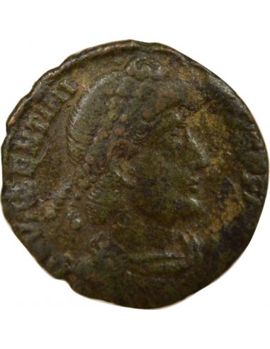 Rome Empire Valentinien II Victoire 1 nummus Cuivre 365 Aquilée
