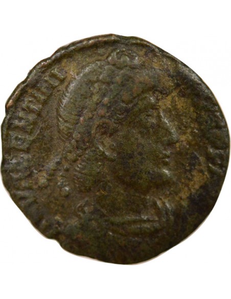 Rome Empire Valentinien II Victoire 1 nummus Cuivre 365 Aquilée