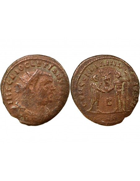 Rome Empire Dioclétien Concordia Militum 1 antoninien Cuivre 296-297 Alexandrie