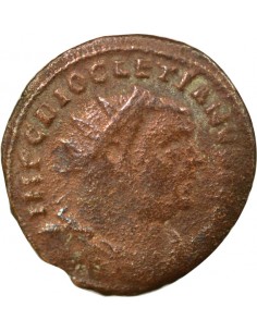 Rome Empire Dioclétien Concordia Militum 1 antoninien Cuivre 296-297 Alexandrie 2