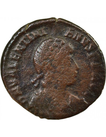 Rome Empire Valentinien II Empereur & Captif 1 ae Cuivre 383-388 Nicomédie