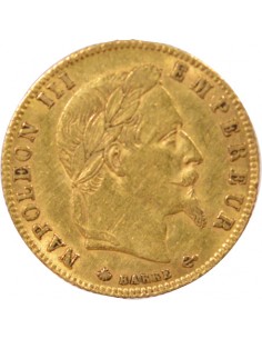 Napoléon III Tête laurée 5 francs Or 1868 A - Paris 2