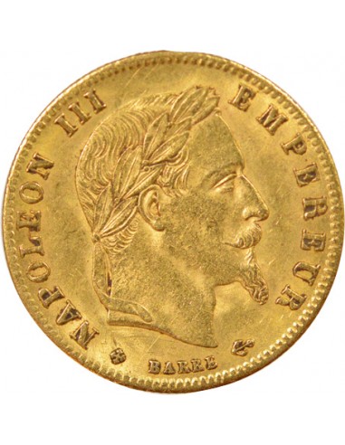 Napoléon III Tête laurée 5 francs Or 1864 BB Strasbourg