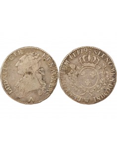 Louis XVI Aux Rameaux d'Olivier 1/2 ecu Argent 1779 W Lille
