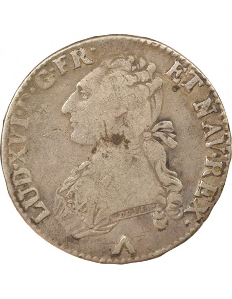 Louis XVI Aux Rameaux d'Olivier 1/2 ecu Argent 1779 W Lille