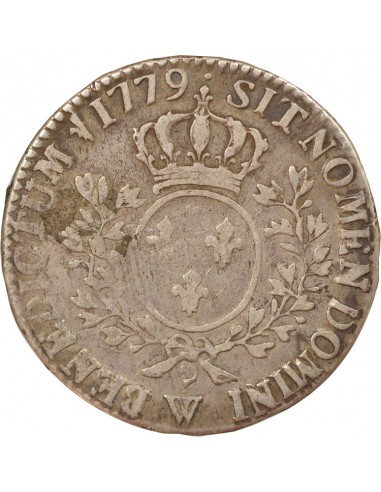 Louis XVI Aux Rameaux d'Olivier 1/2 ecu Argent 1779 W Lille