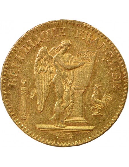 IIe République 20 francs Or 1848 A - Paris