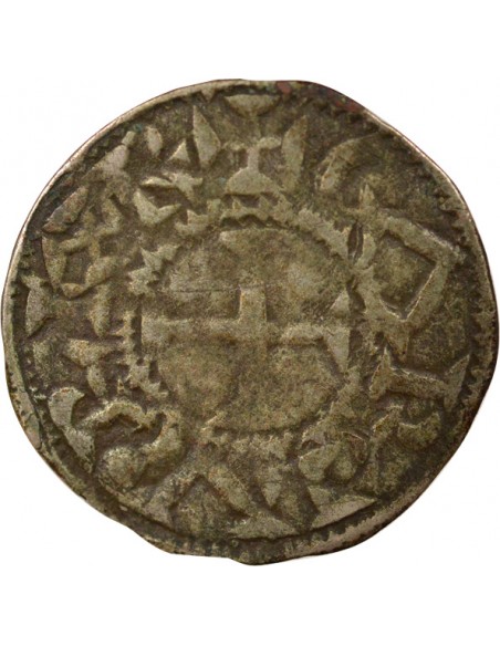 Charles II 1 denier Argent 1000-1189 Melle