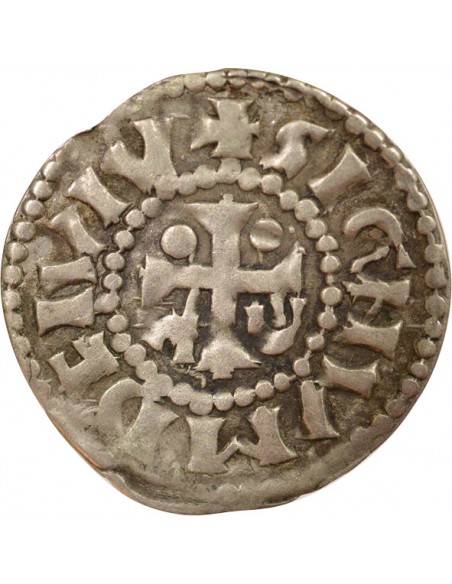 Herbert I du Maine 1 denier Billon 1014-1246 Le Mans