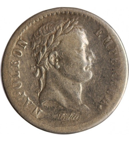 NAPOLEON Ier﻿ - 1/2 FRANC ARGENT 1813 Q PERPIGNAN