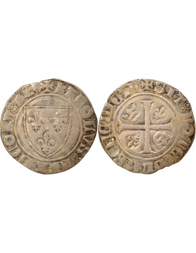 Charles VI 2e Emission 1 blanc Billon 1389-1411 P Dijon