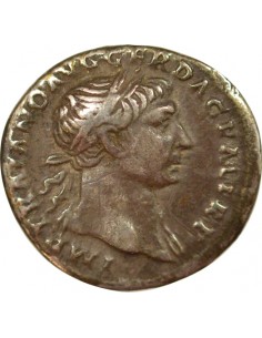 Rome Empire Trajan Fortuna Debout 1 denier Argent 107 R Rome 2