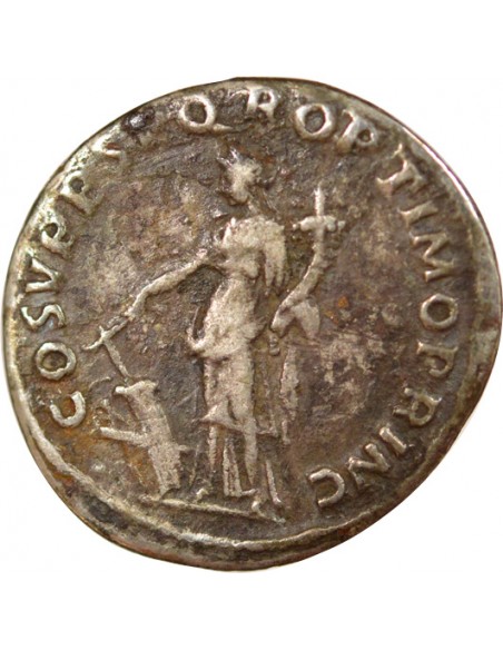 Rome Empire Trajan Fortuna Debout 1 denier Argent 107 R Rome