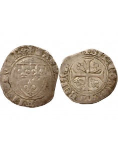 Charles VI 2e Emission 1 blanc Billon 1389-1411 P Dijon