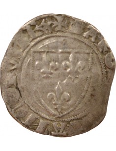 Charles VI 2e Emission 1 blanc Billon 1389-1411 P Dijon 2