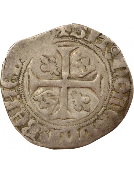 Charles VI 2e Emission 1 blanc Billon 1389-1411 P Dijon