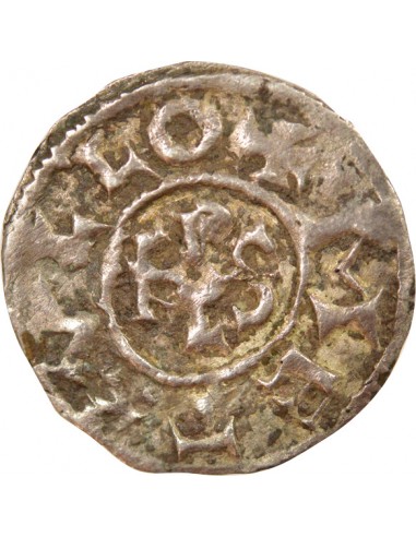 Charles II 1 denier Argent 840-864 Melle