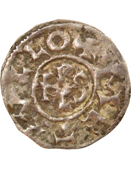 Charles II 1 denier Argent 840-864 Melle