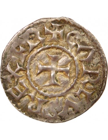 Charles II 1 denier Argent 840-864 Melle