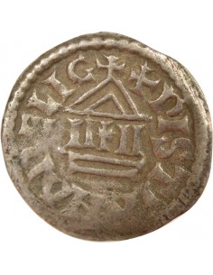 Louis Ier A la Légende Chrétienne 1 obole Argent 822-840 2