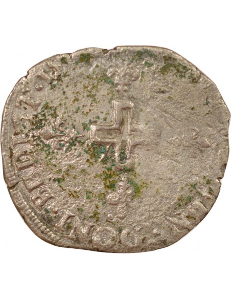 Henri III 2e Type 2 sols Billon 1580-1589 I Limoges
