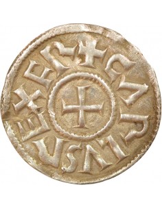 Charles II 1 denier Argent 840-864 Melle 2