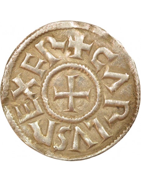 Charles II 1 denier Argent 840-864 Melle