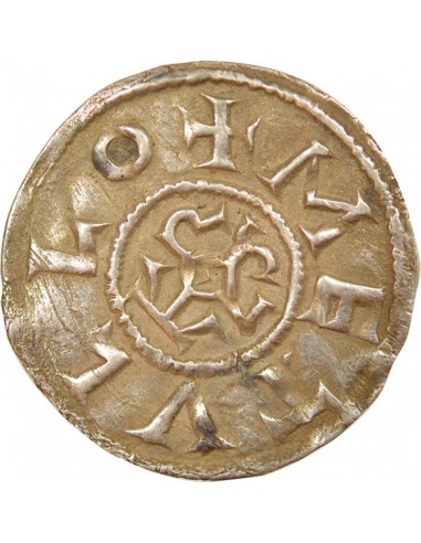 Charles II 1 denier Argent 840-864 Melle