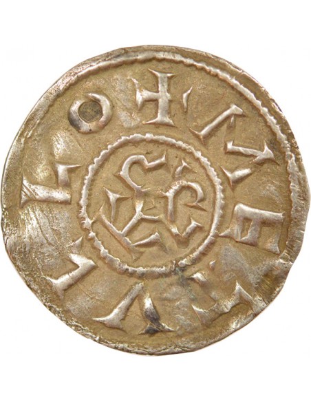 Charles II 1 denier Argent 840-864 Melle