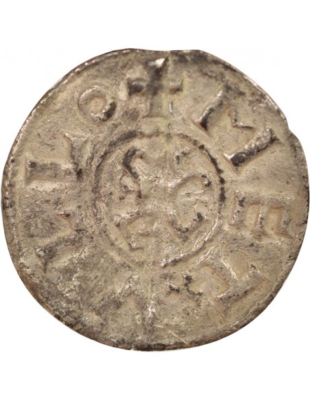 Charles II 1 denier Argent 840-864 Melle