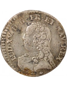 Louis XV Au Buste habillé 1/20 écu Argent 1729 G Poitiers 2