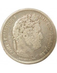 Louis-Philippe Ier 2 francs Argent 1845 W Lille 2
