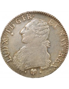 Louis XVI Au Buste Habillé ecu Argent 1787 L Bayonne 2