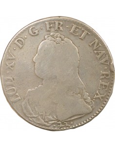 Louis XV Au Buste Habillé 1 ecu Argent 1737 L Bayonne 2