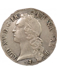 Louis XV Au Bandeau 1 ecu Argent 1761 Pau 2