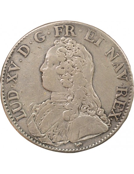 Louis XV Au Buste Habillé 1 ecu Argent 1727 A - Paris