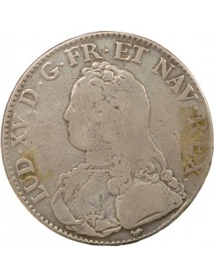Louis XV Au Buste Habillé 1 ecu Argent 1727 A - Paris 2