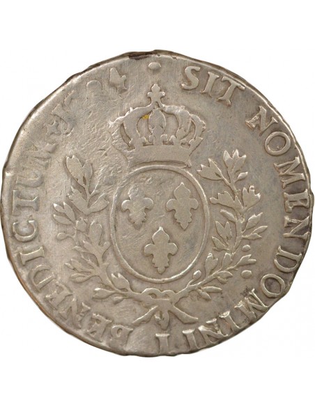Louis XVI Au Buste Habillé ecu Argent 1784 I Limoges