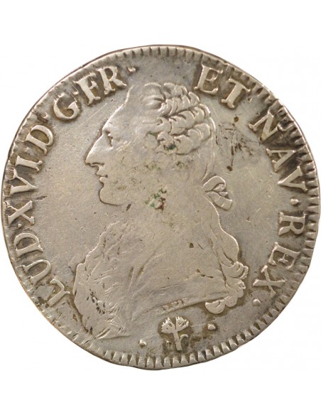 Louis XVI Au Buste Habillé ecu Argent 1785 L Bayonne