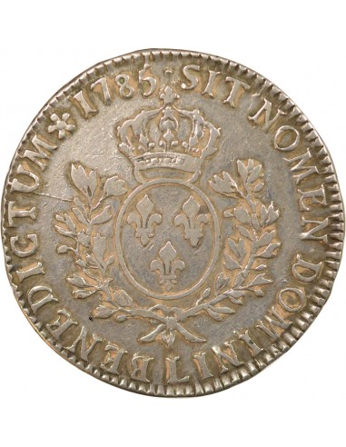 Louis XVI Au Buste Habillé ecu Argent 1785 L Bayonne