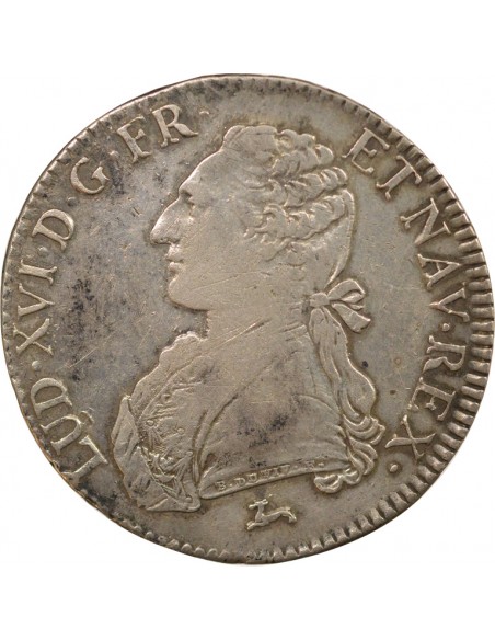 Louis XVI Au Buste Habillé 1 ecu Argent 1785 R Orléans
