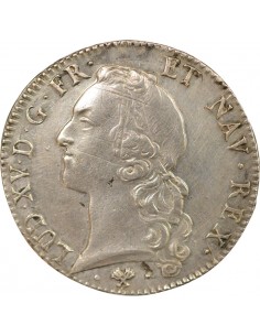 Louis XV Au Bandeau 1 ecu Argent 1770 L Bayonne 2
