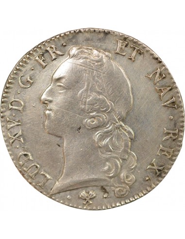 Louis XV Au Bandeau 1 ecu Argent 1770 L Bayonne